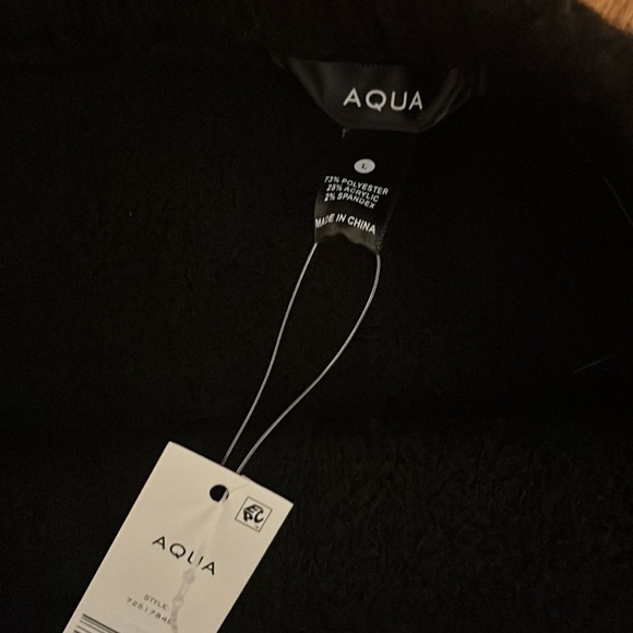 Aqua Black Sweater Mini Skirt - Picture 4 of 4